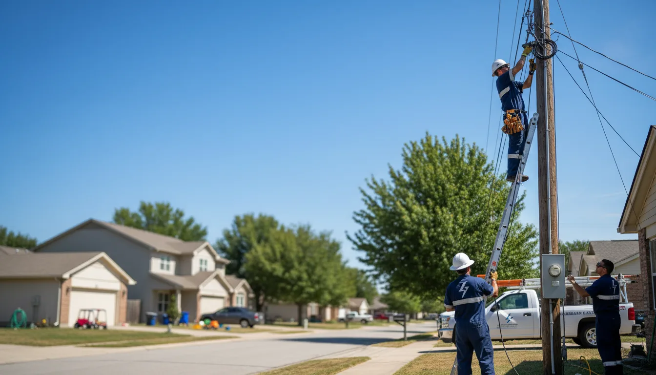 Residential electrician providing installation services in Mccutchenville, OH